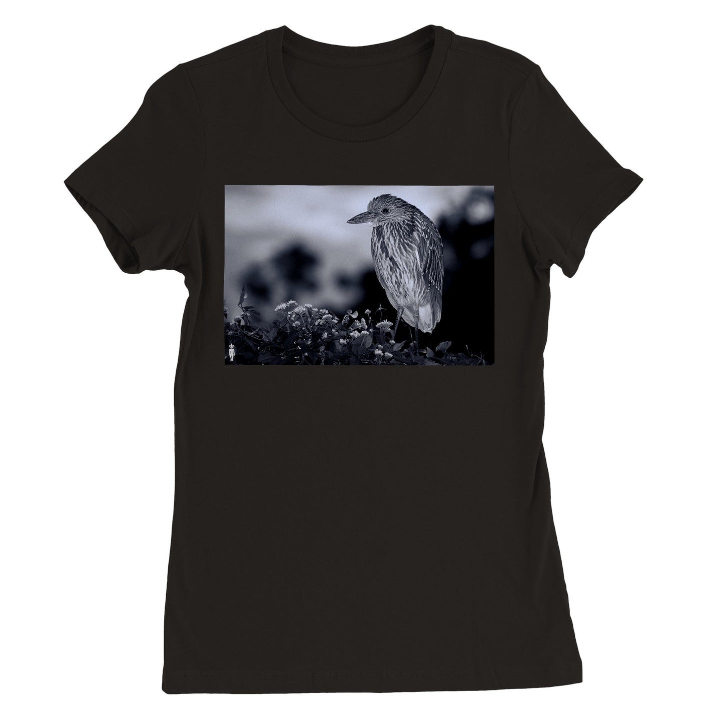 Goth Bird One: Premium Womens Crewneck T-shirt