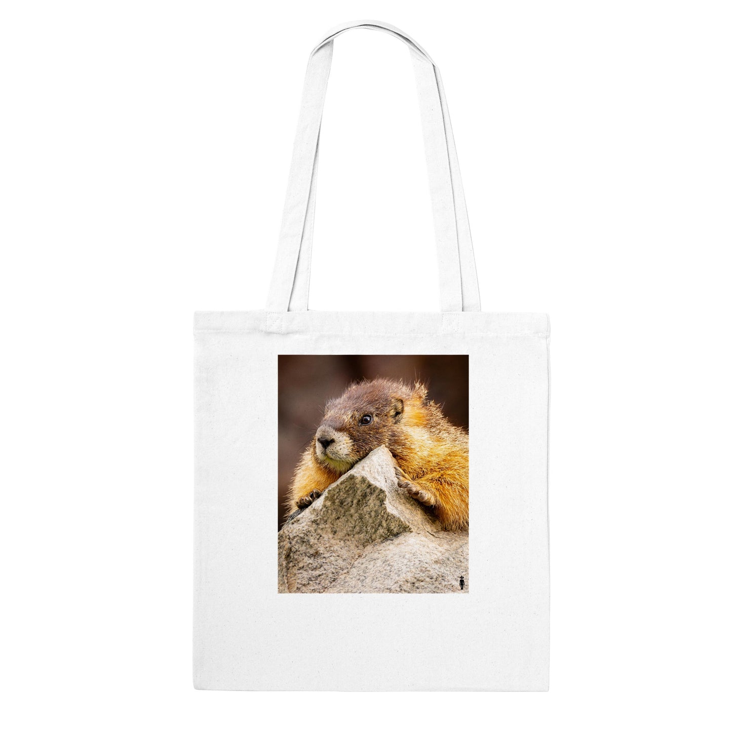 Marmot Hugs Rock: Classic Tote Bag