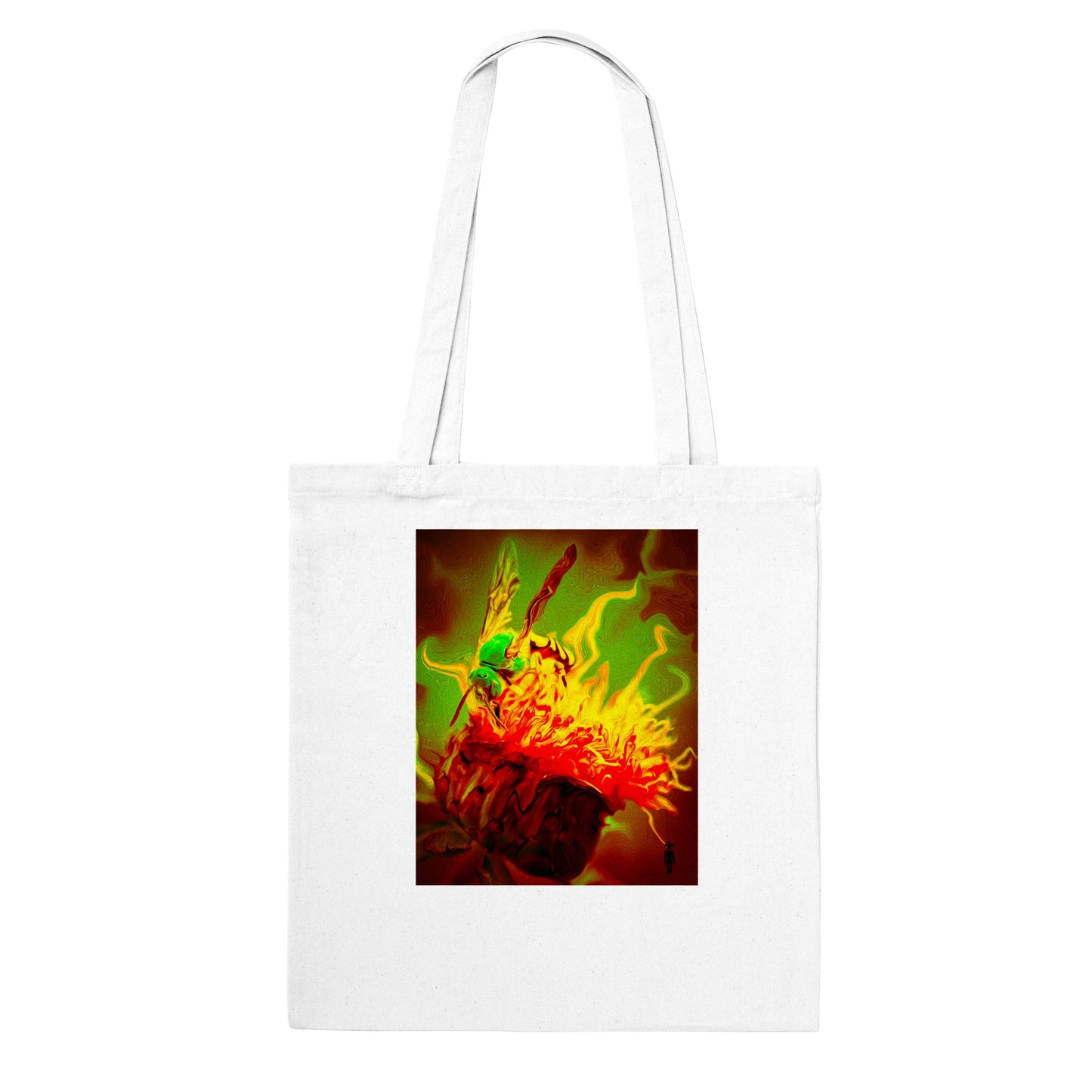 Green Bee and Summoning Flower: Classic Tote Bag