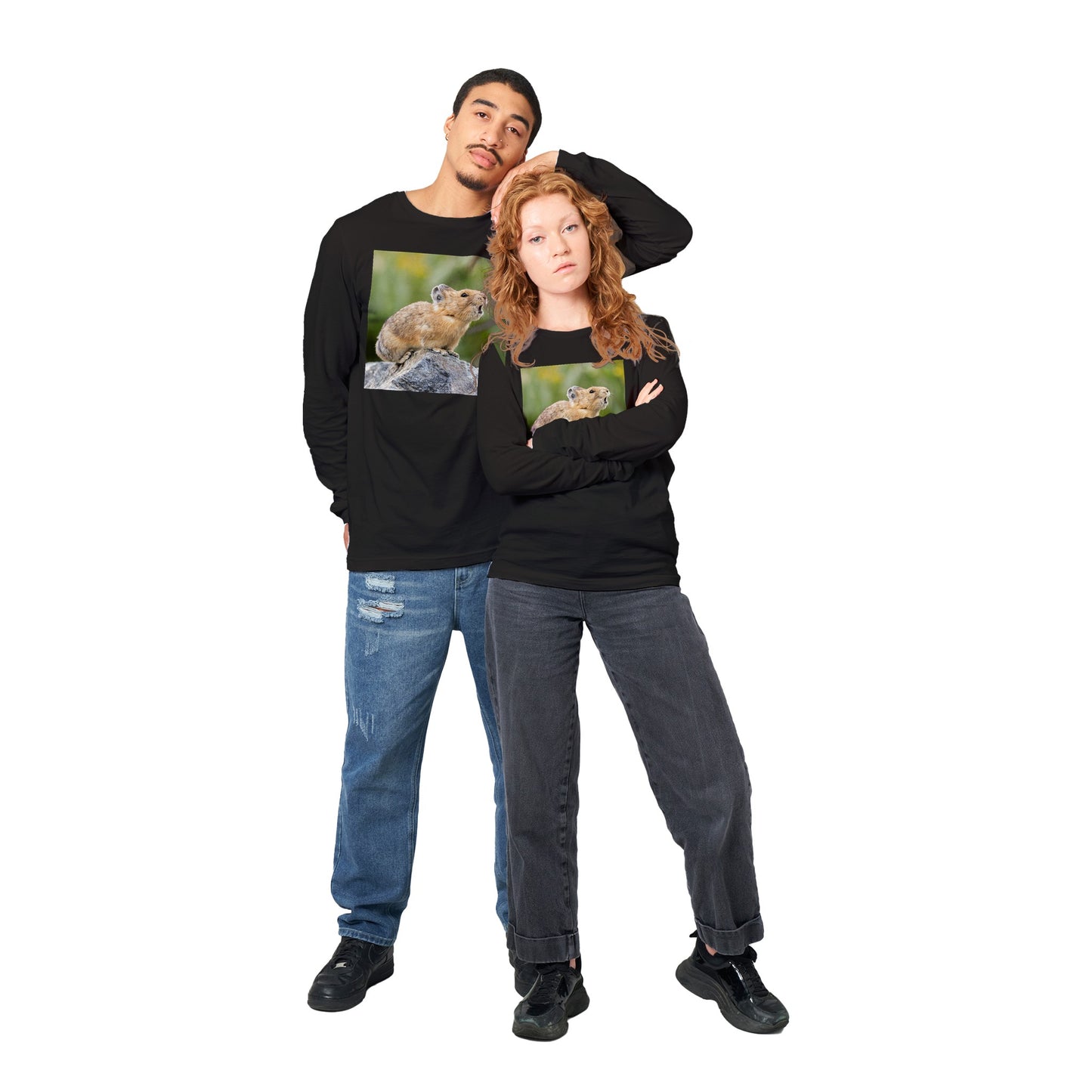 Pika Sings in Chirp: Premium Unisex Longsleeve T-shirt