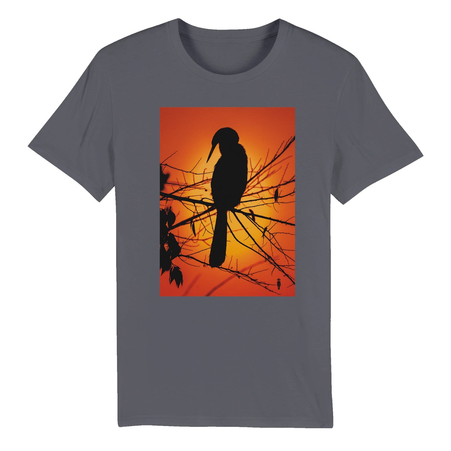 Swamp Bird Sunset:  Organic Unisex Crewneck T-shirt