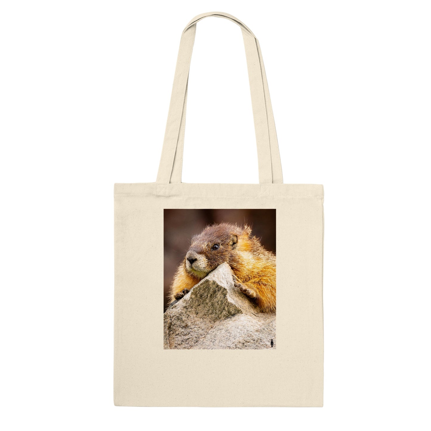 Marmot Hugs Rock:  Classic Tote Bag