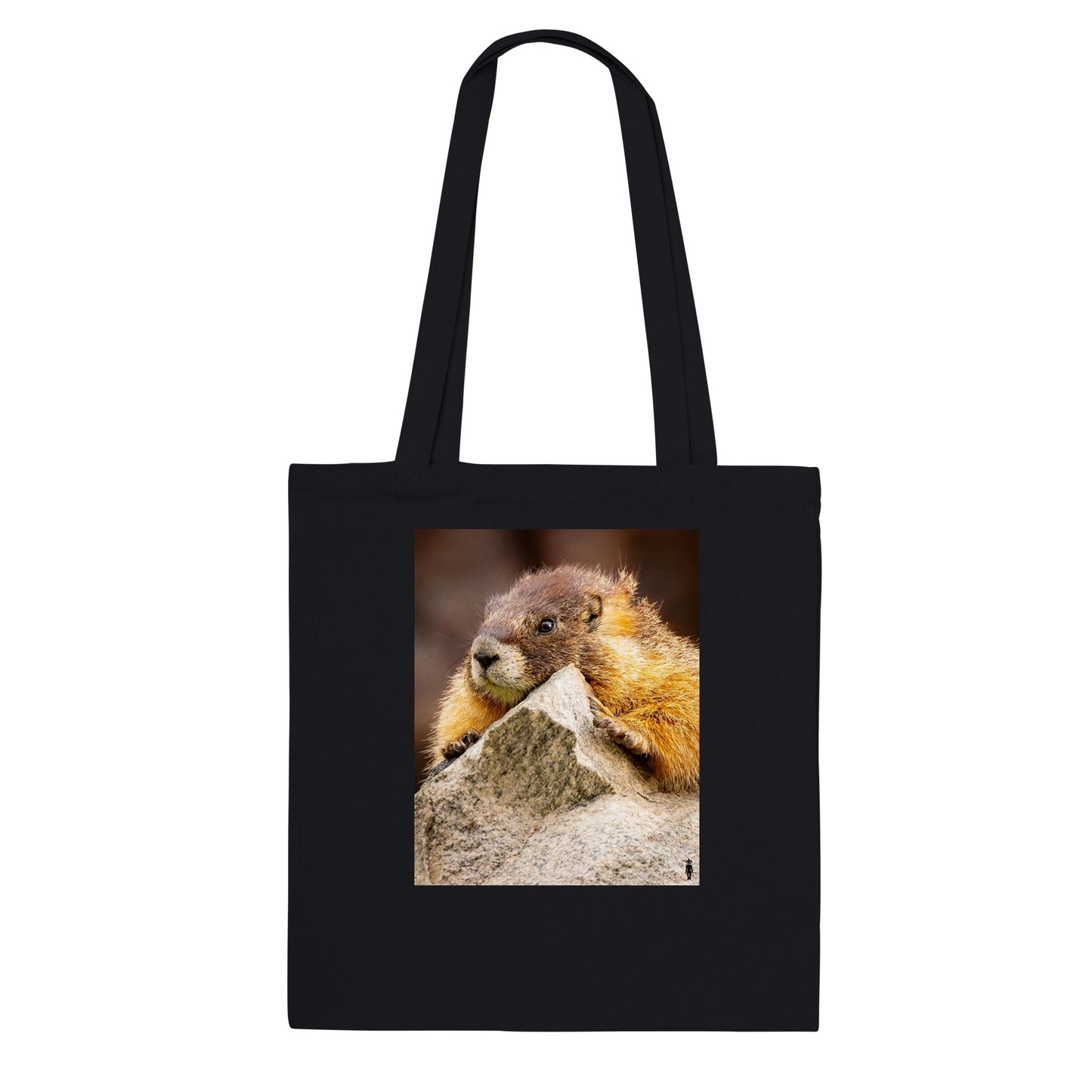 Marmot Hugs Rock:  Classic Tote Bag