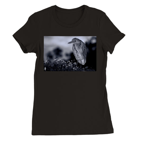 Goth Bird One:  Premium Womens Crewneck T-shirt