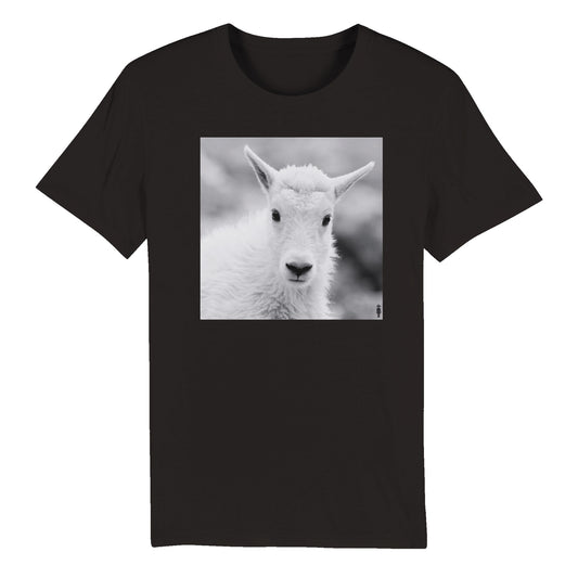 Baby Mountain Goat Gives a Look...Organic Unisex Crewneck T-shirt