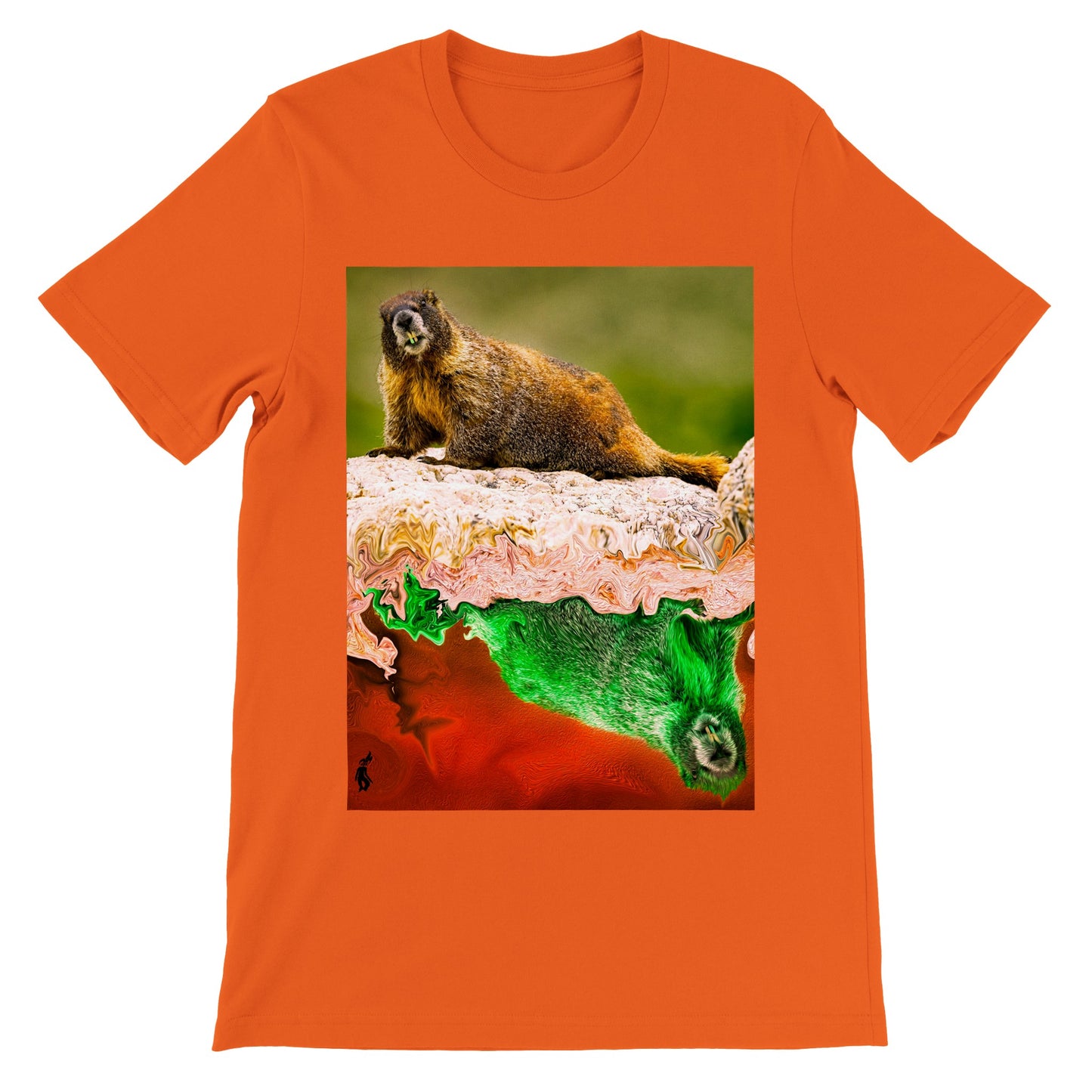 Down the Marmot Hole to Mars:  Premium Unisex Crewneck T-shirt