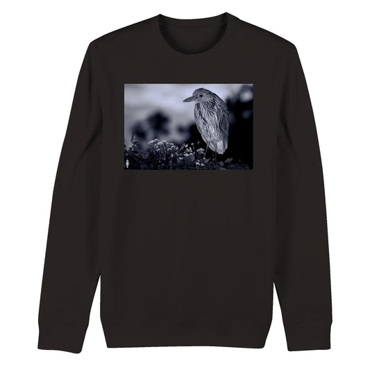 Goth Bird One:  Organic Unisex Crewneck Sweatshirt